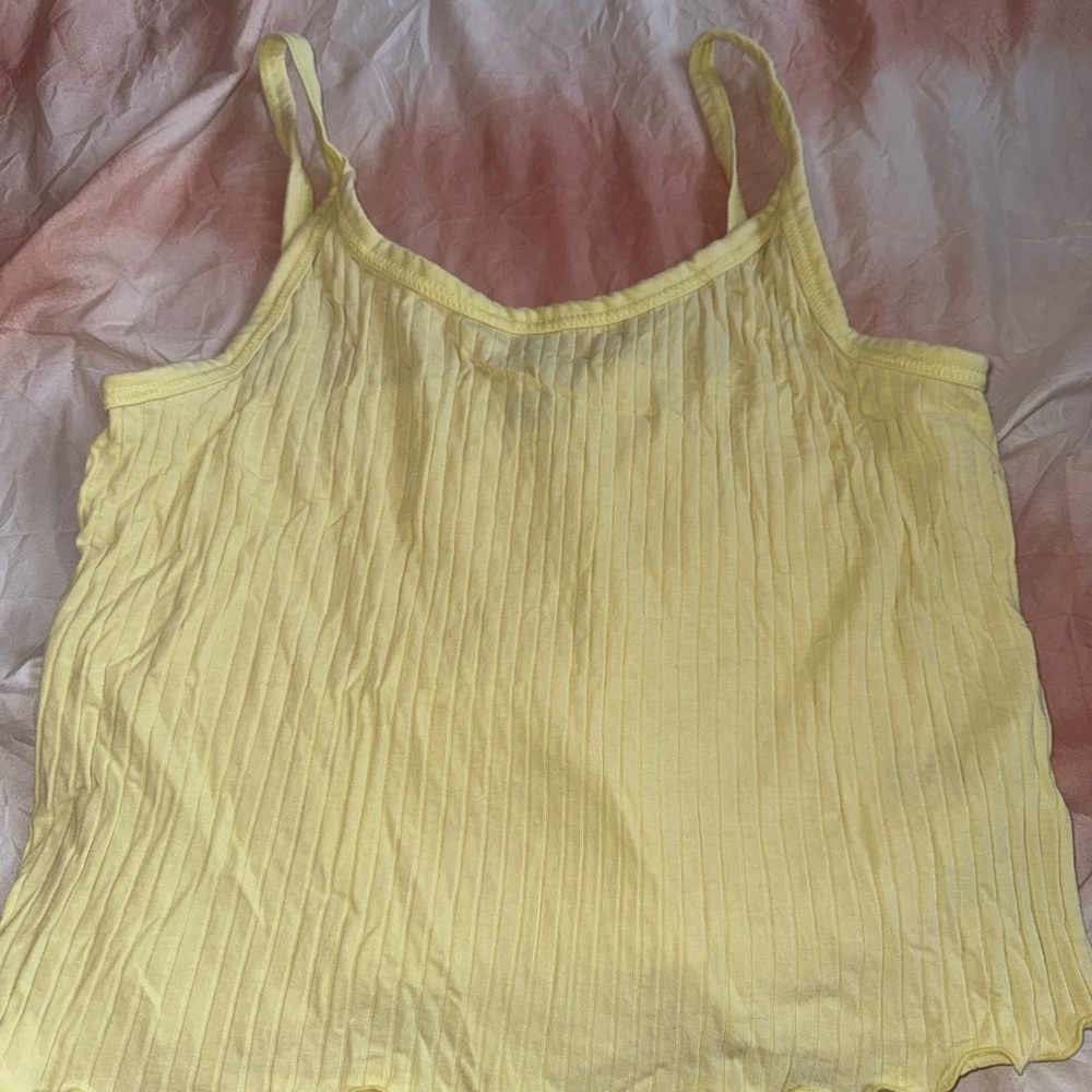 Old Navy Yellow Ribbed Camisole